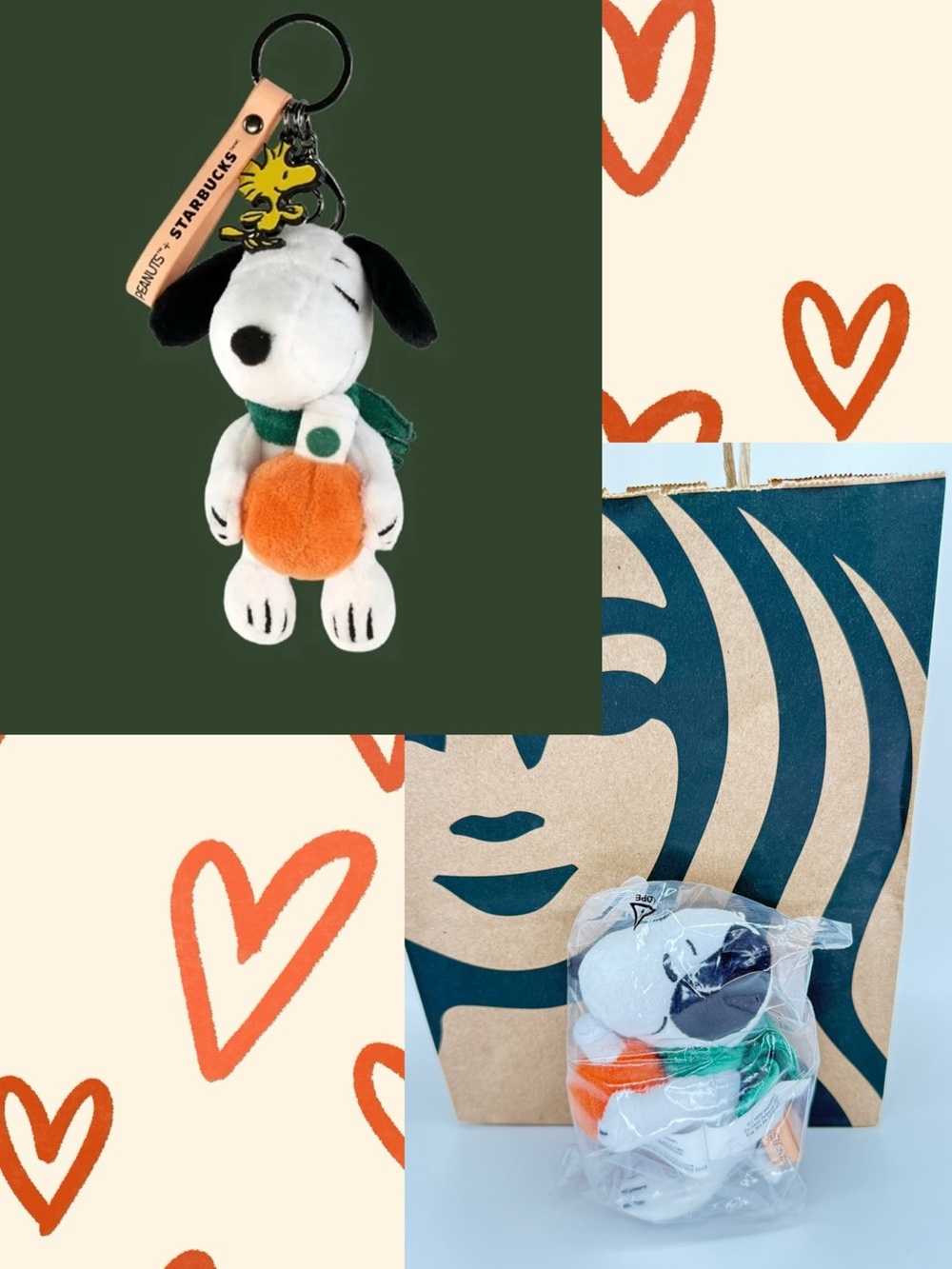 Starbucks x Peanuts Snoopy Plush Bag Charm - SOLD OUT!